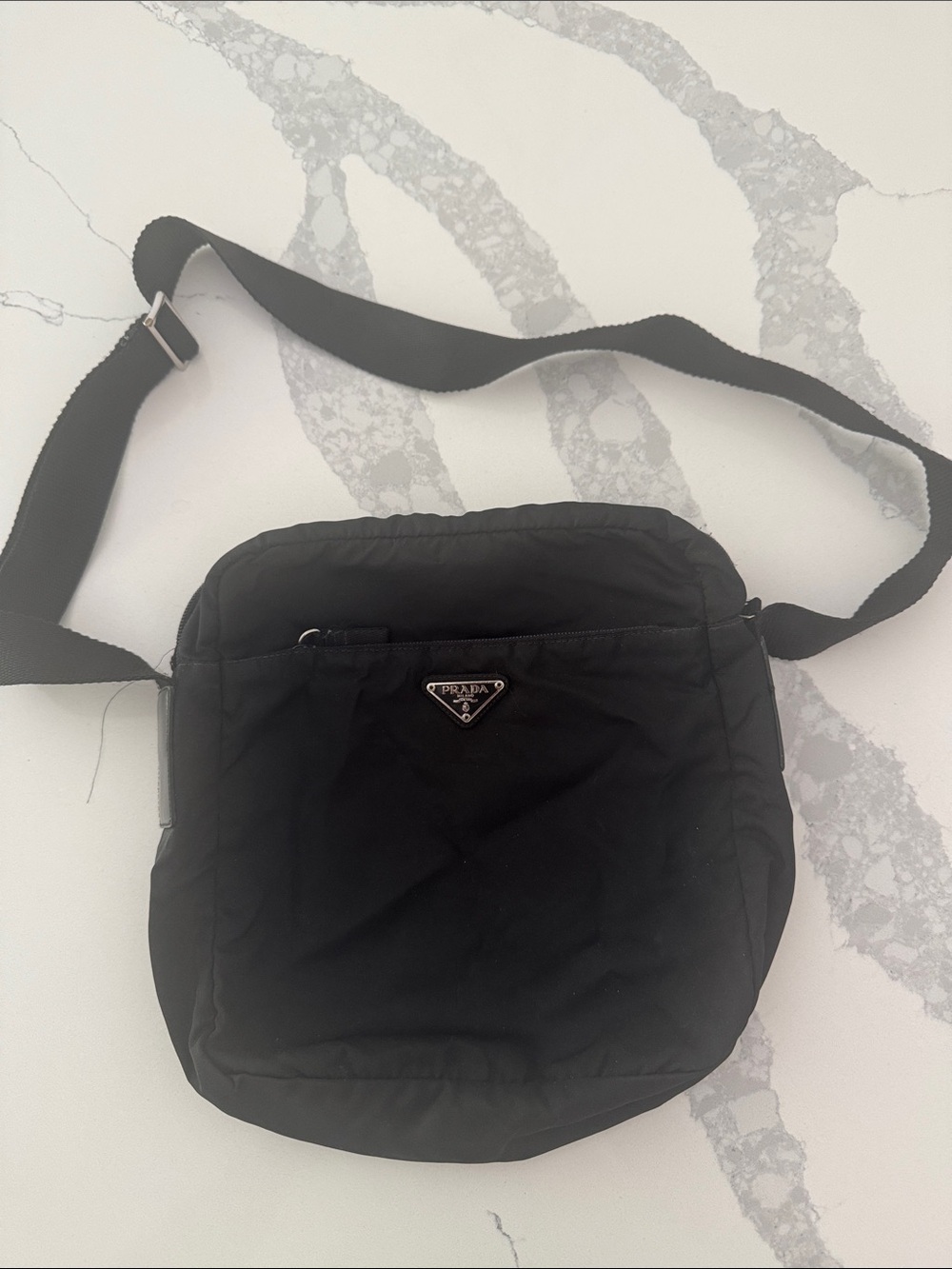 Prada Black Nylon Belt Bag 💼